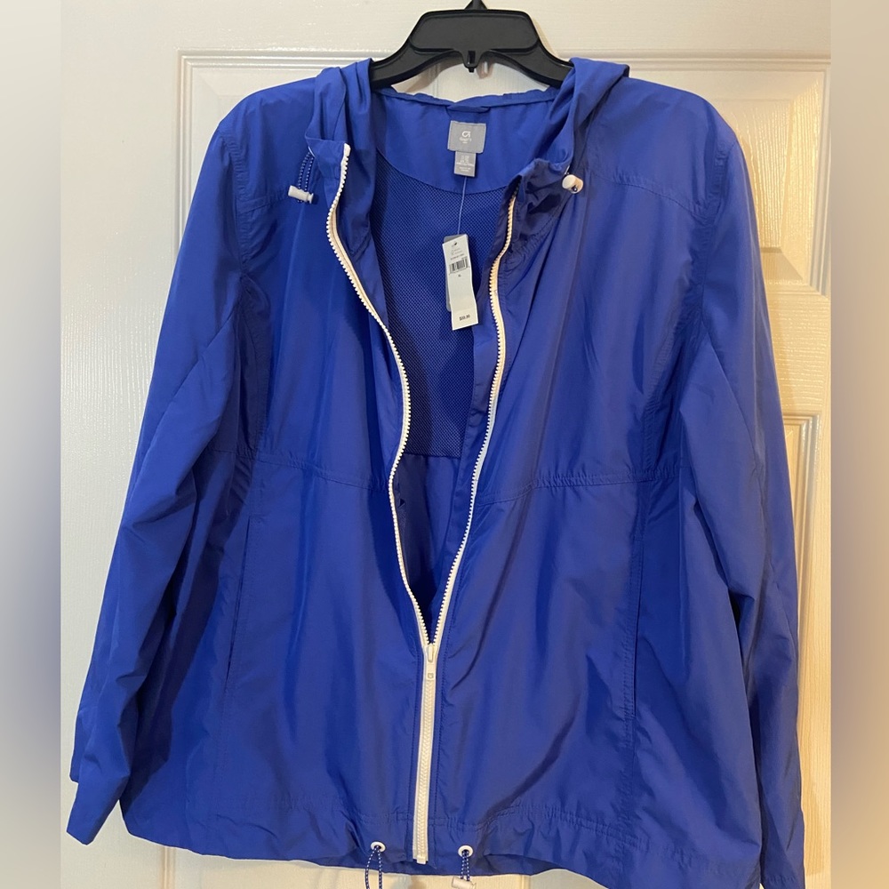 New women’s GapFit Royal blue jacket. Sz XL